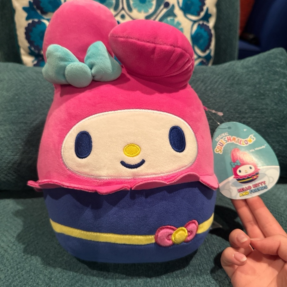 Squishmallows My Melody Plush - Pink and Blue
